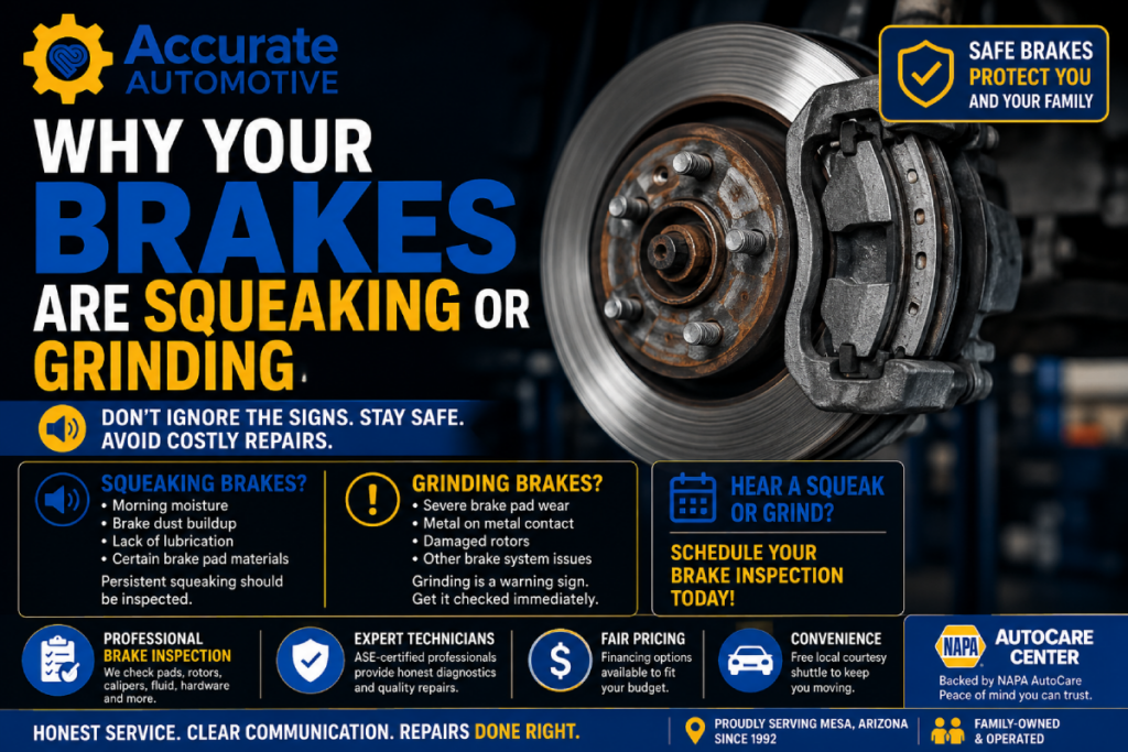 Why Your Brakes Are Squeaking or Grinding