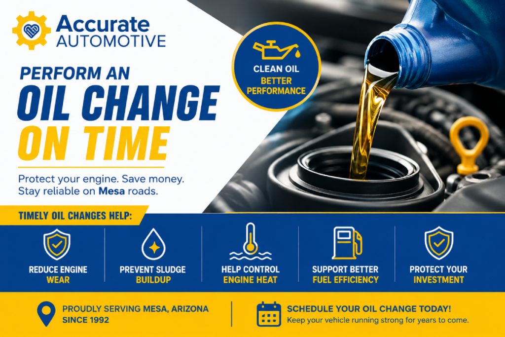 oil change in Mesa Arizona